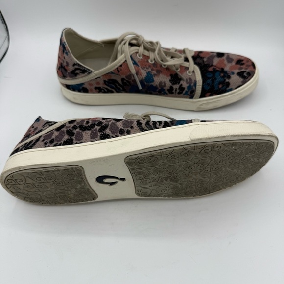Olukai Pehuea Li Women's Size 12 Camo Mesh Casual Shoes Sneakers Lace Up - Picture 4 of 6